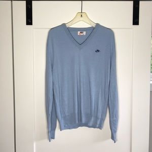 Vintage Nike V Neck Sweater Large 1970’s